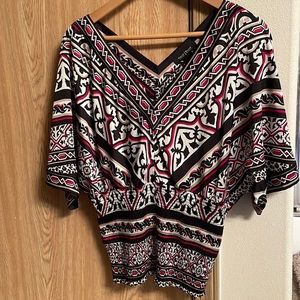 White House black market blouse size S vintage silk top